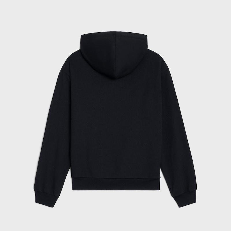 felpa con cappuccio ampia triomphe in cashmere e cotone
