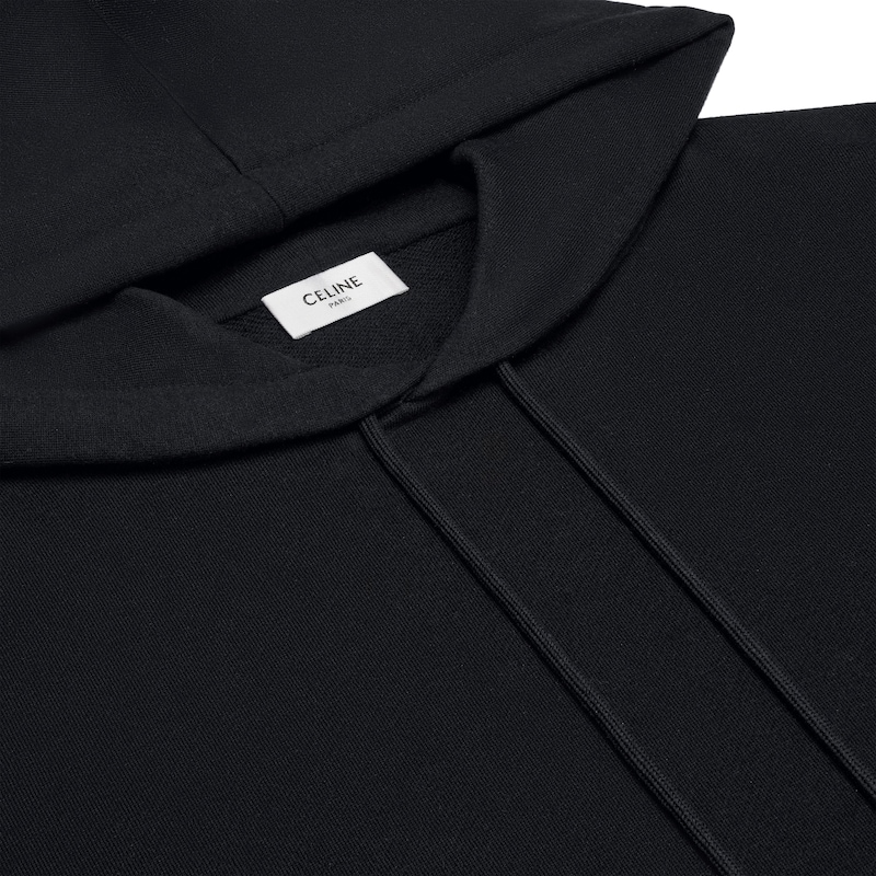 felpa con cappuccio ampia triomphe in cashmere e cotone