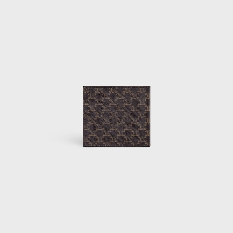 porta carte bi-fold in tela triomphe