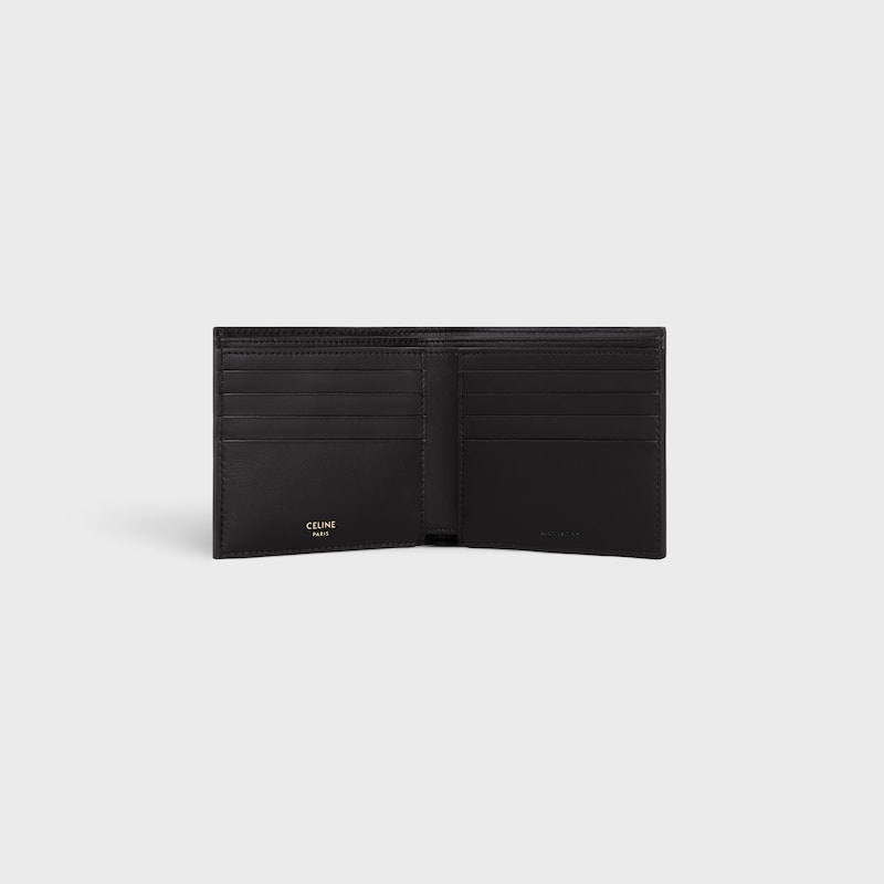 porta carte bi-fold in tela triomphe